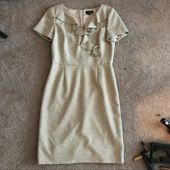 Tahari Dresses & Skirts - 💕Structured Tahari Tan Dress💕
